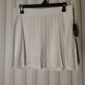 No Boundaries White Pleated Skort